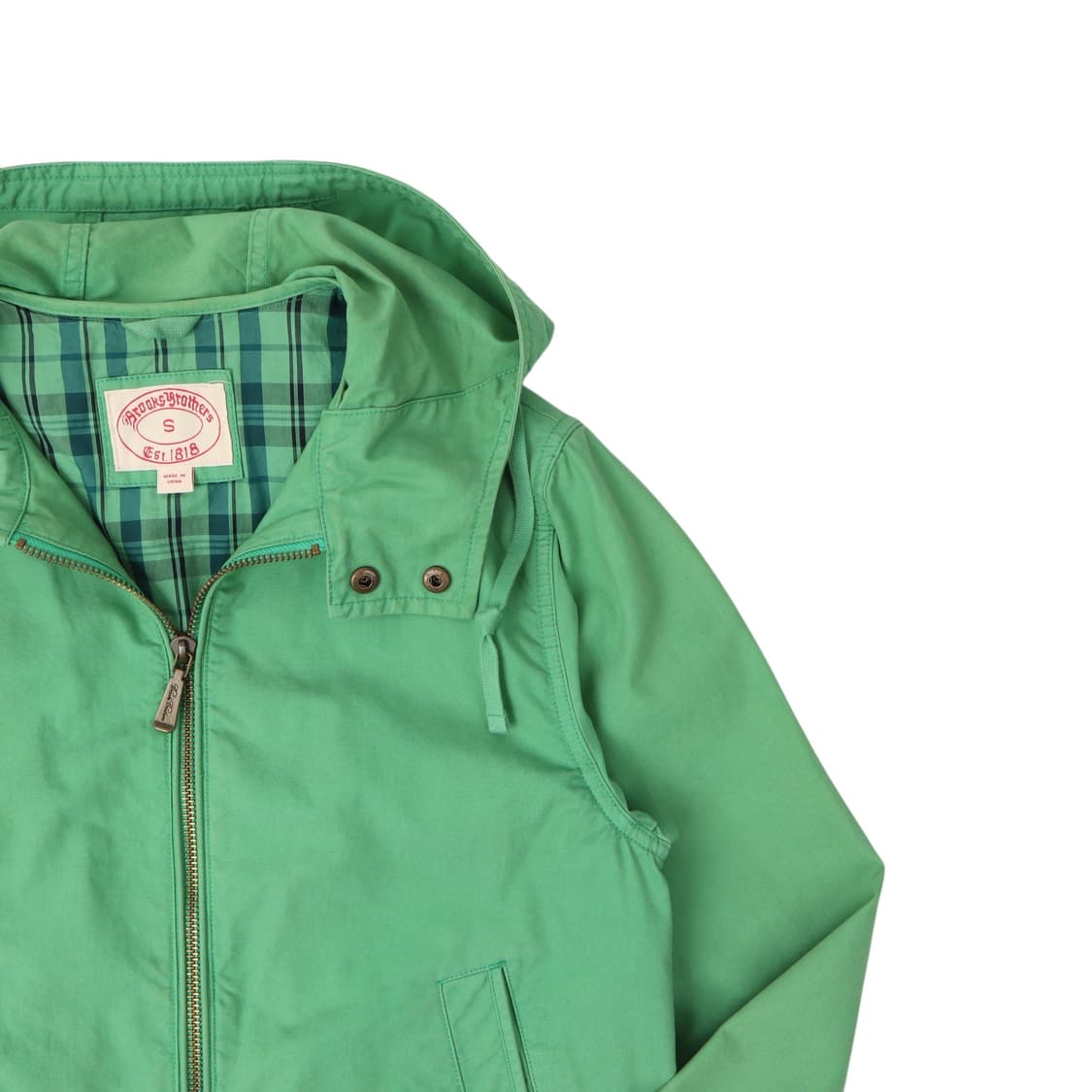 브룩스브라더스 라이트그린 코튼라이너 후디드 코튼 자켓 상품이미지3