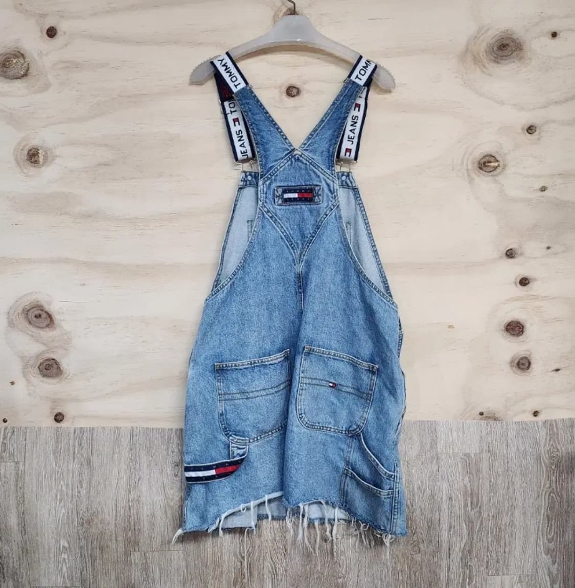 102) 타미힐피거데님 90s 덩거리 멜빵치마 상품이미지2