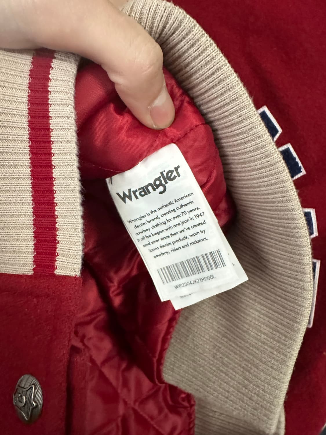 랭글러 x 커버낫 바시티 자켓 L 상품이미지7