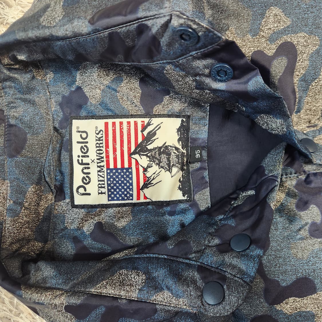 [한정판 수입] Penfield × FRIKAMWORKS 카모 셔츠다운  상품이미지3