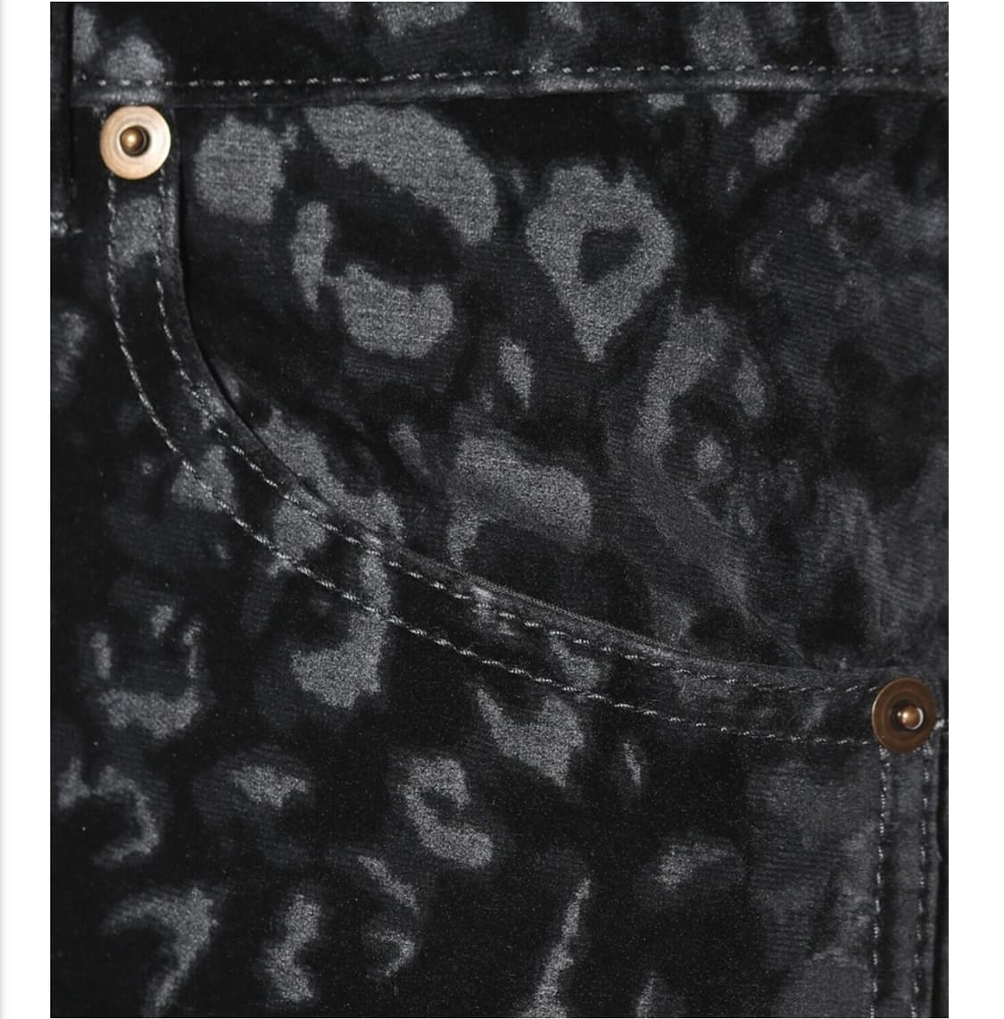 생로랑 레오파드 벨벳 스키니진 상품이미지4
