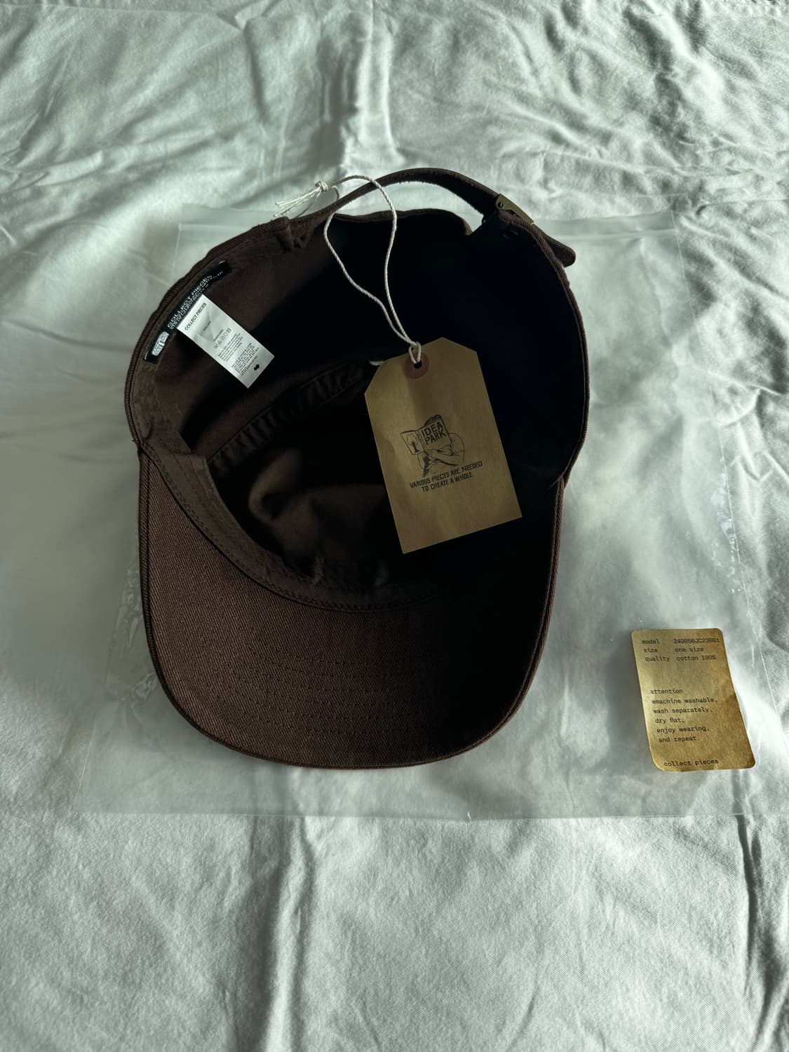 collect pieces 컬렉트피시스 5panel 캡 브라운 상품이미지3