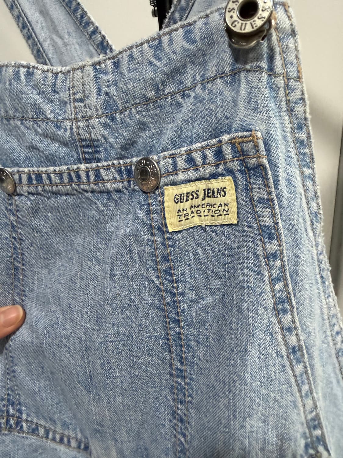 게스 점프슈트 청바지 멜빵바지 usa guess 상품이미지5
