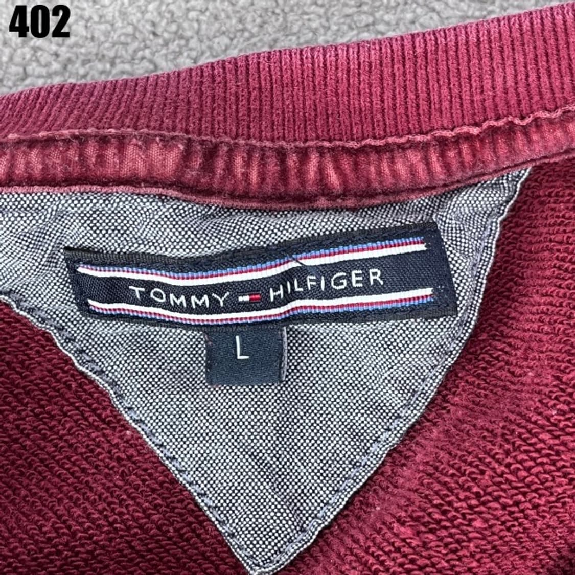타미힐피거 맨투맨 버건디 상품이미지2