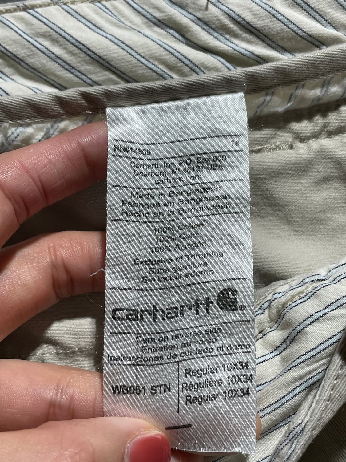 CARHARTT 칼하트 빈티지 베이지 카고 부츠컷 팬츠 상품이미지10