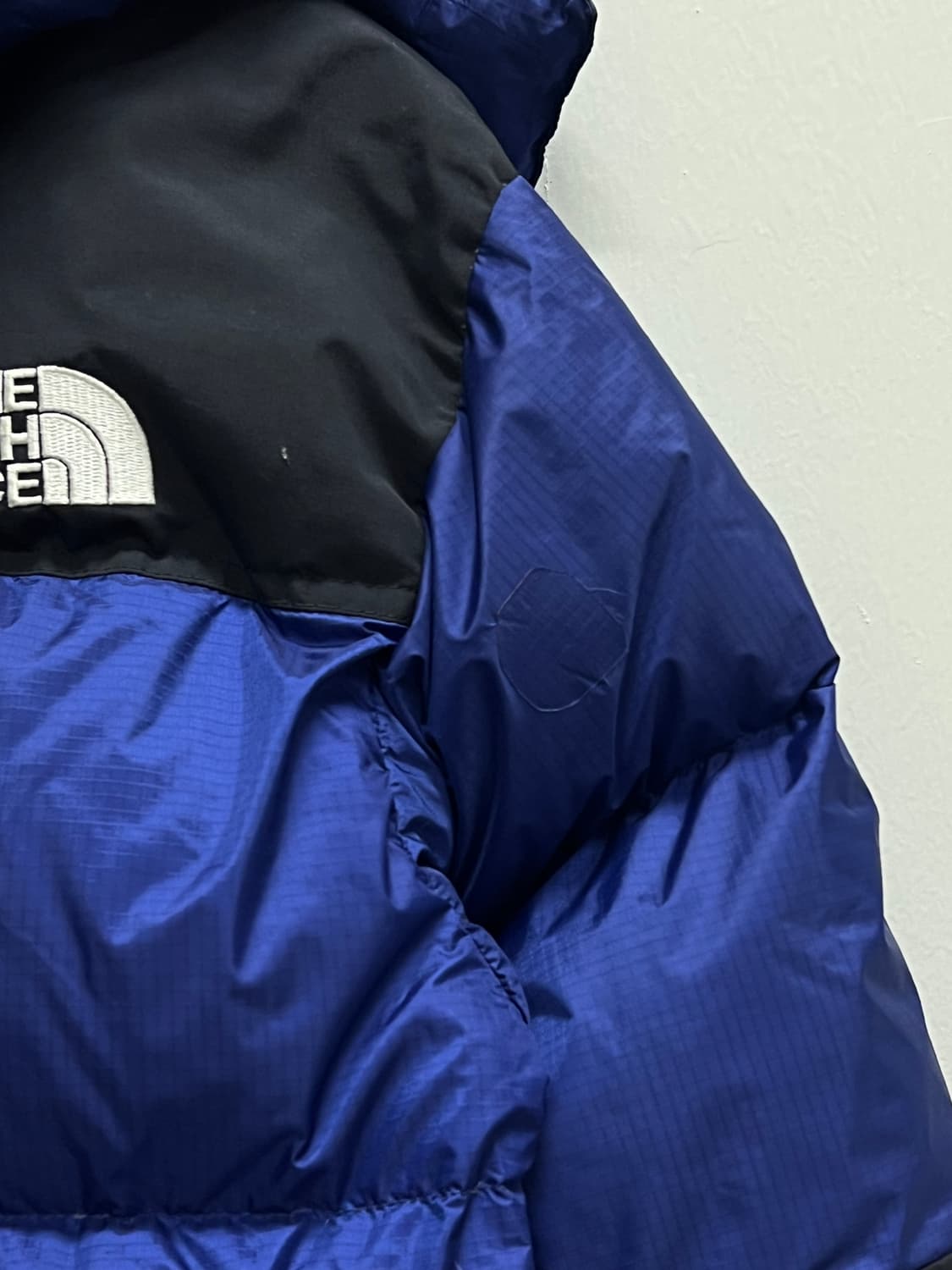 노스페이스 700필 윈드스토퍼 드롭 구스다운 패딩 자켓 블루 상품이미지6