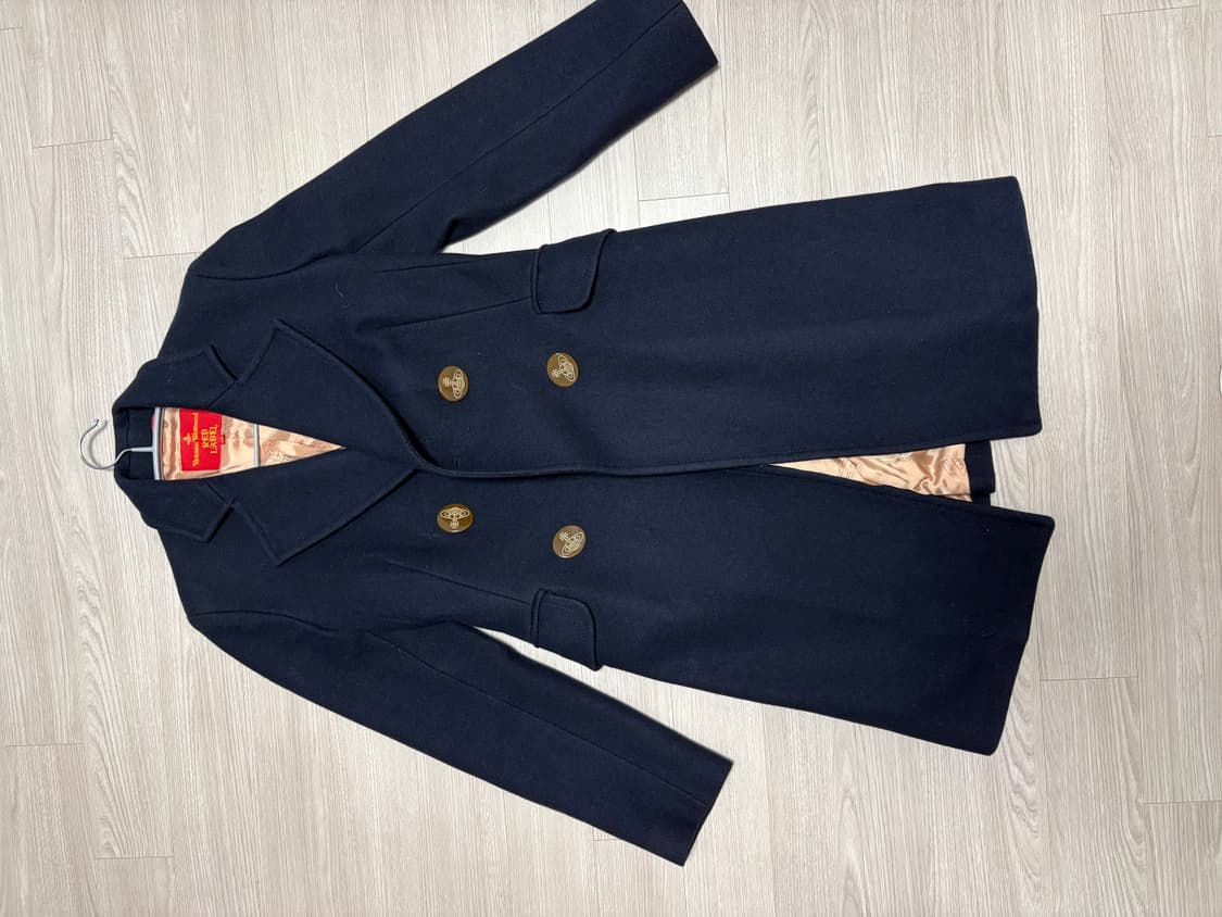 비비안웨스트우드 더블 코트 네이비 (레드라벨) 상품이미지1