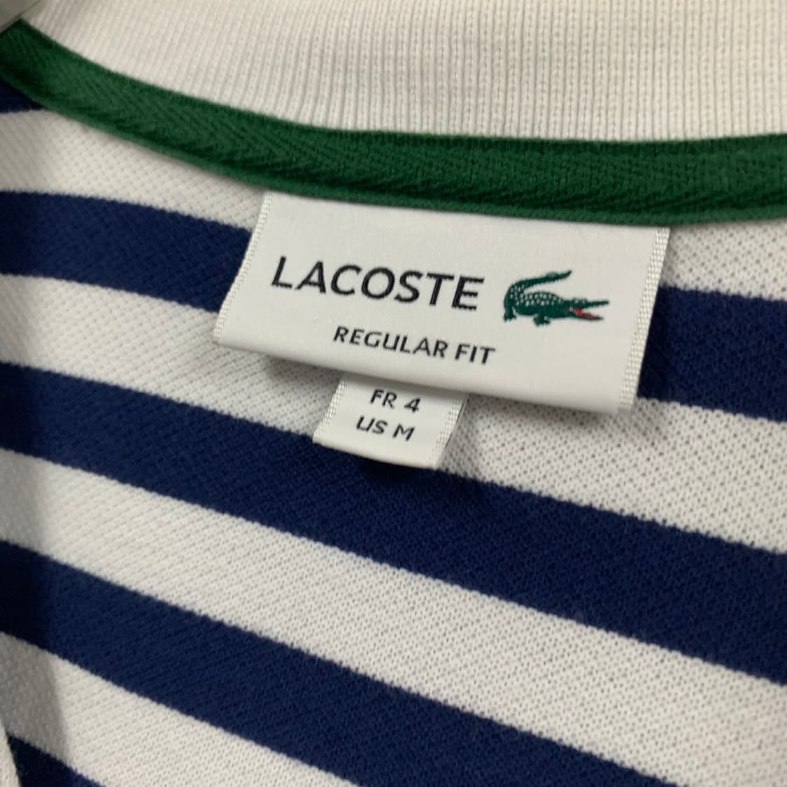 L 라코스테 라이브 레귤러핏 스트라이프 단가라 반팔 카라티 상품이미지4