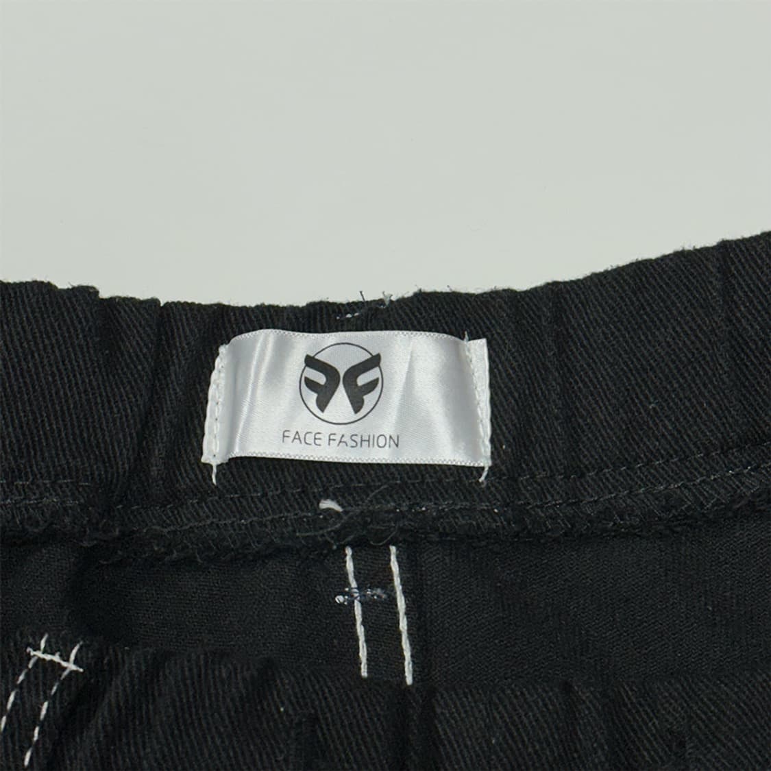 스티치 밴딩 팬츠 블랙 상품이미지3