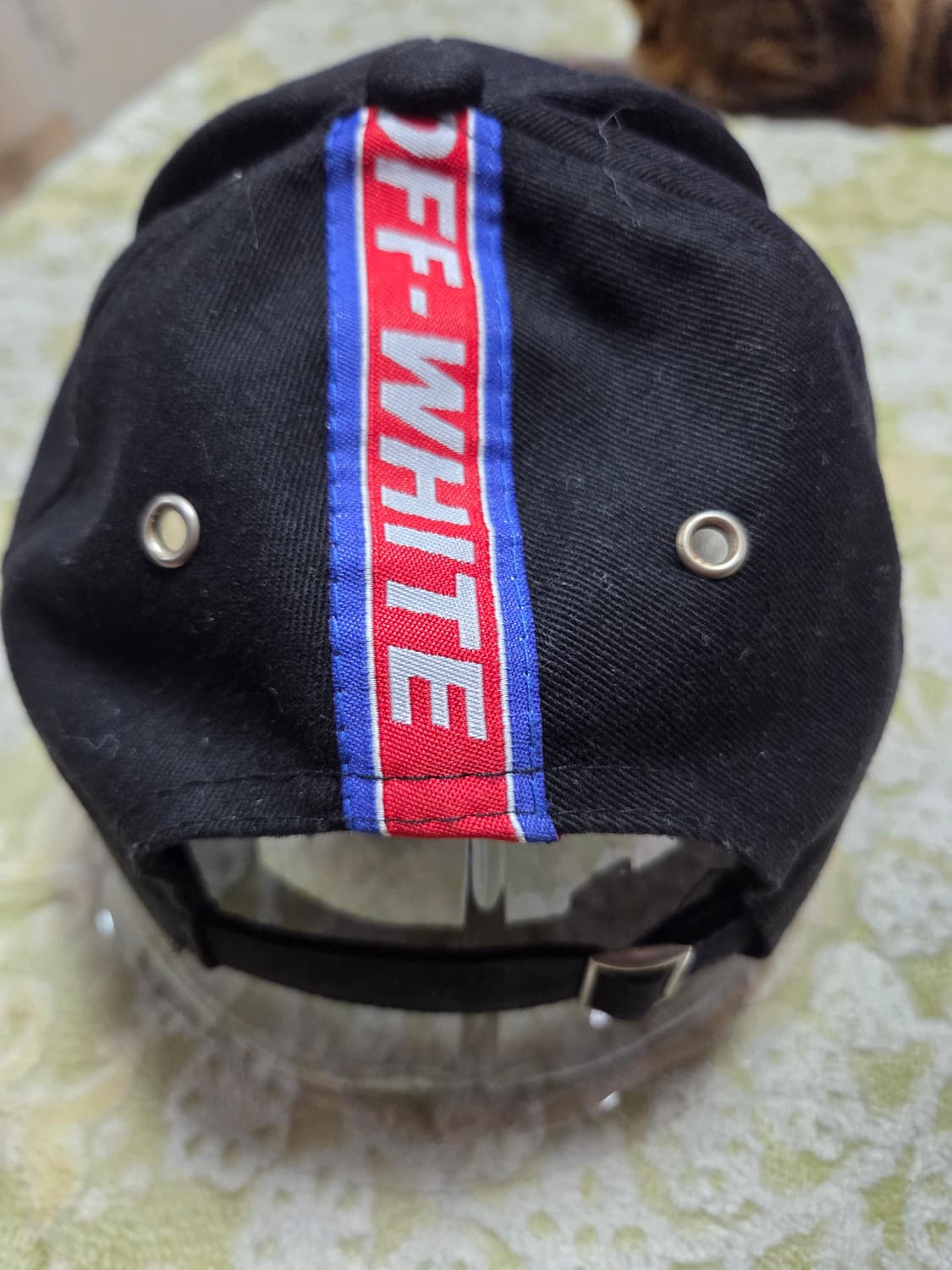 오프화이트 블랙 볼캡 모자 상품이미지2