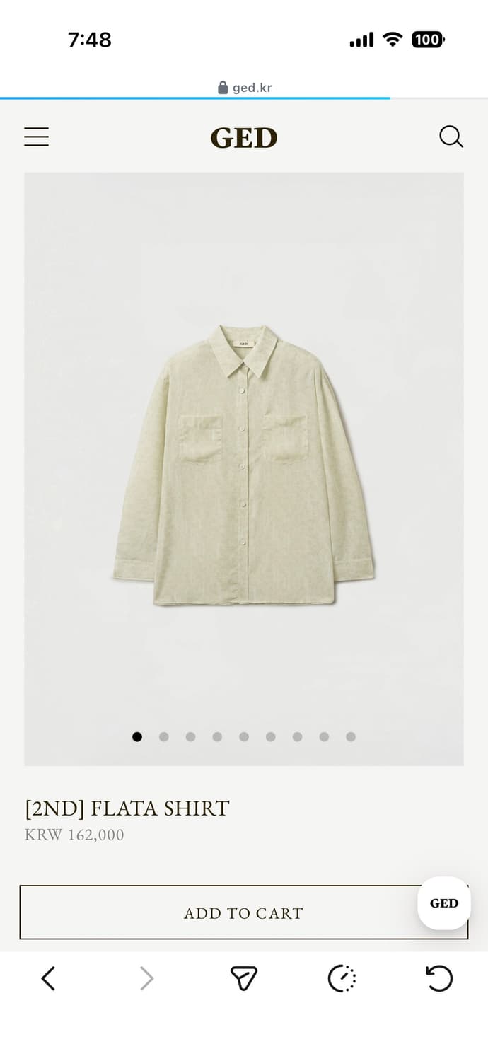 게드 FLATA SHIRT 상품이미지2