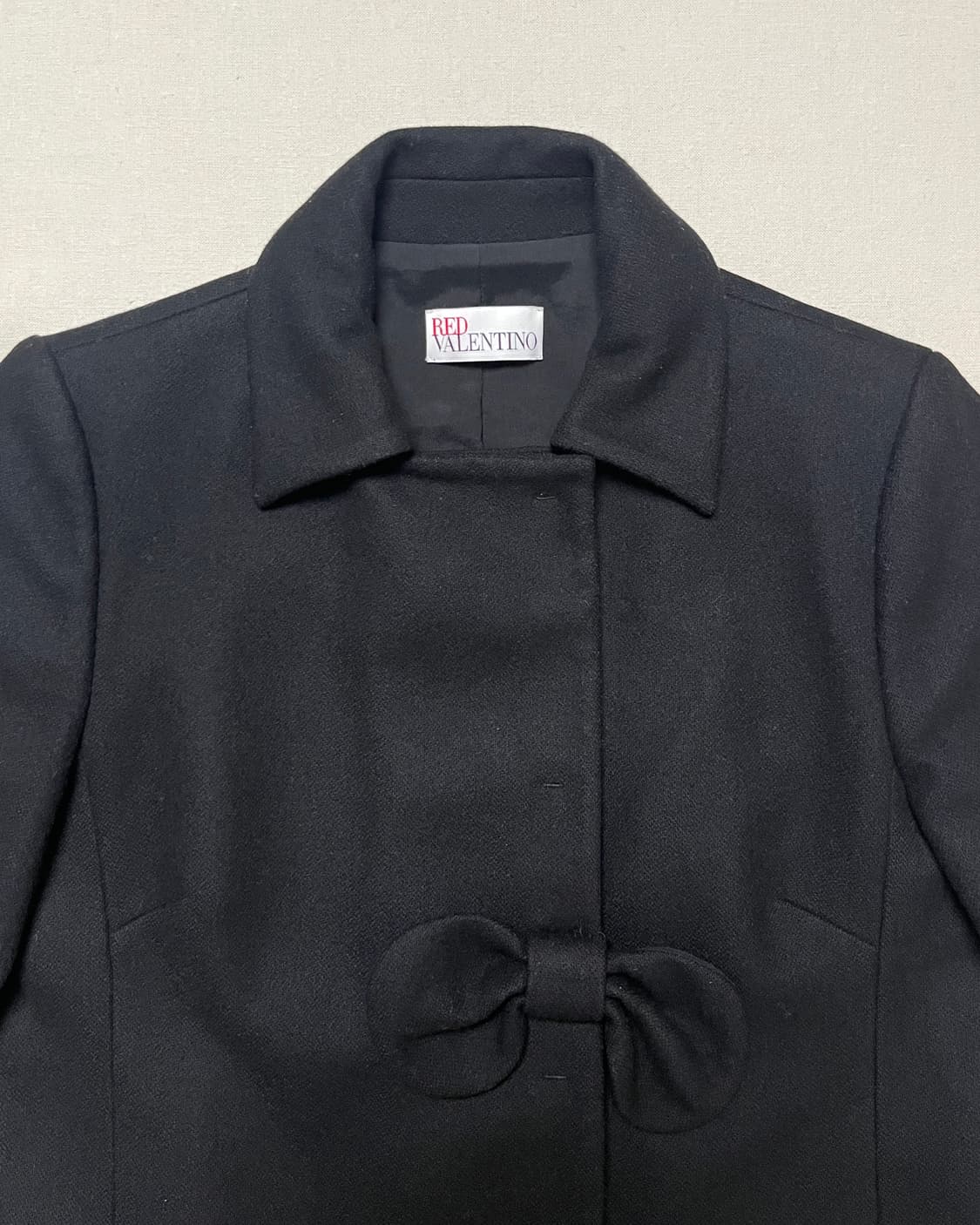 발렌티노 리본 페플럼 코트 red valentino 러플 코트 상품이미지6