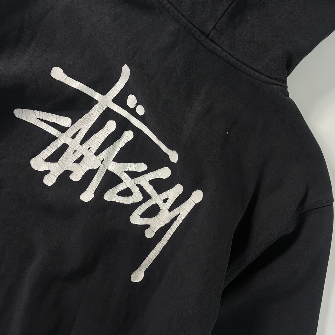 Stussy  스투시 베이직 피그먼트 다이드 블랙 후드티  상품이미지2