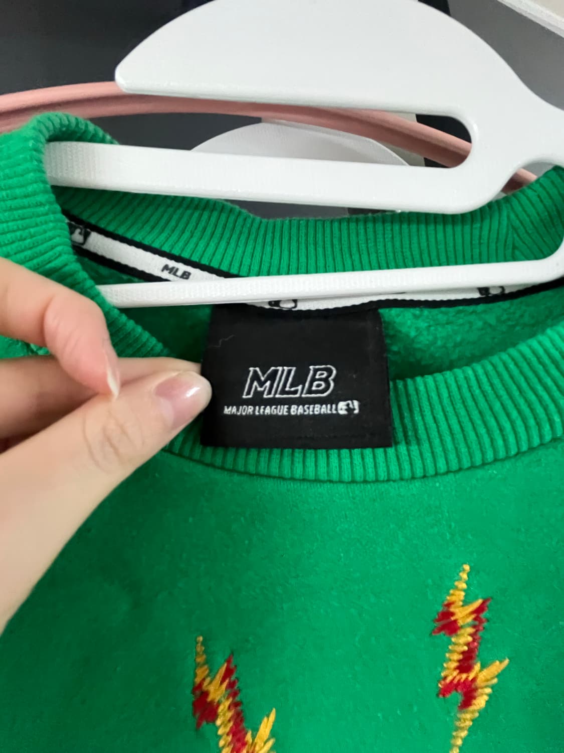 새상품) MLB 뉴욕 양키스 맨투맨 그린 상품이미지2