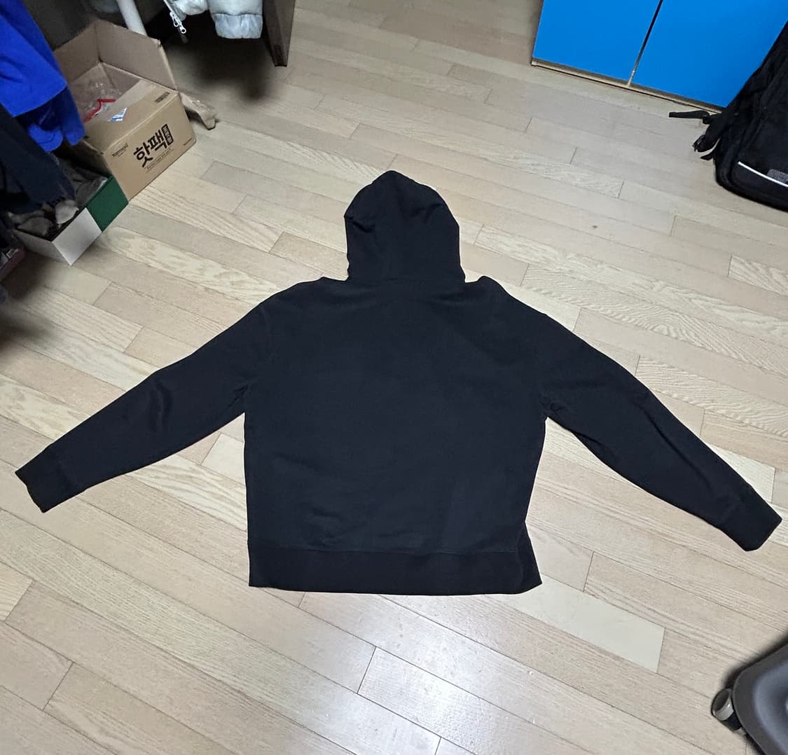 메종 키츠네 볼드 폭스 헤드 패치 오버사이즈 후드 블랙 상품이미지4