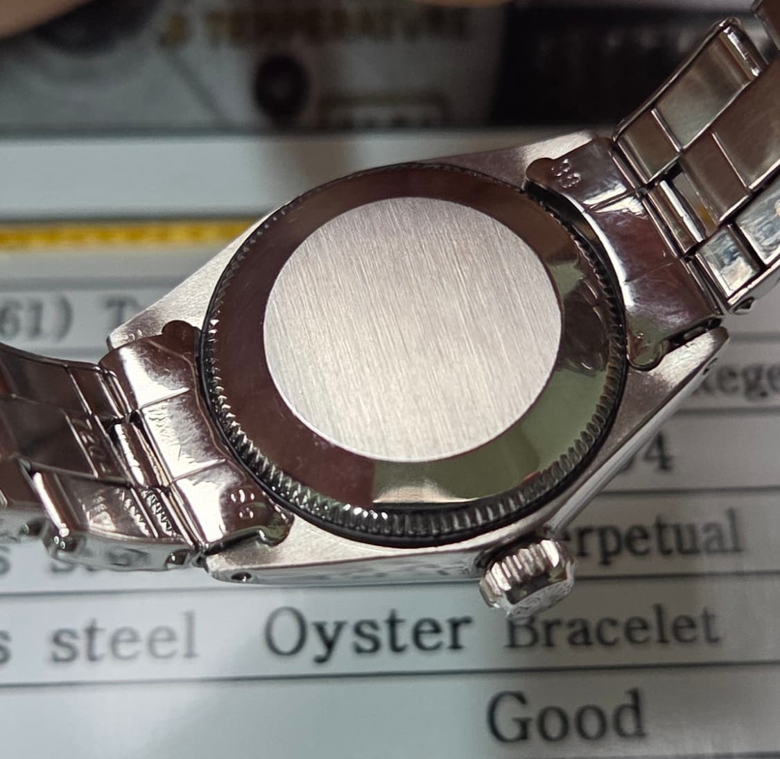 레어] 롤렉스 오이스터 퍼페츄얼 6623 민트 논데이트 여성용 (감정서포 상품이미지8