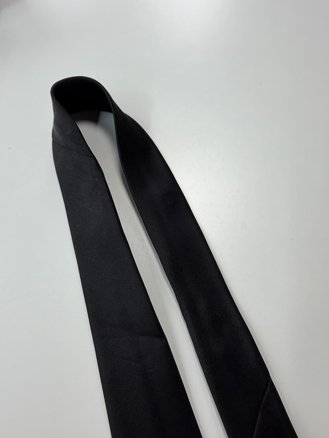 빈티지 블랙 실크 넥타이 8.5cm 상품이미지7