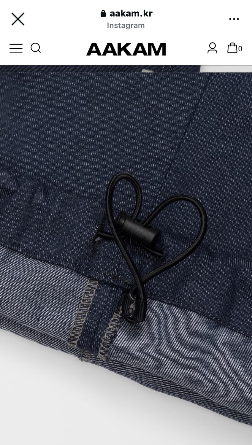 아캄 Aakam : 98 Printed 데님 (blue) 상품이미지5