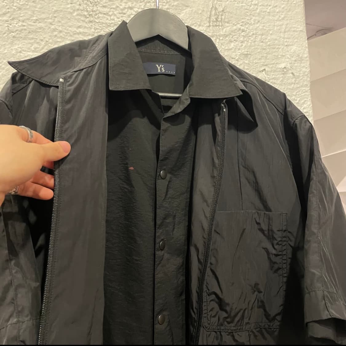 요지야마모토 레이어드 오버사이즈 셔츠 상품이미지2