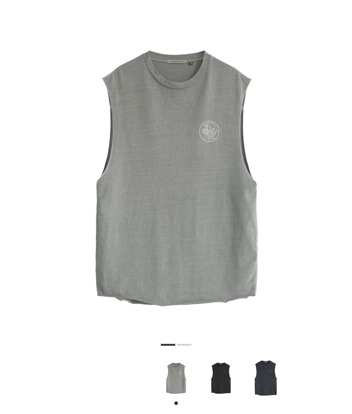 [3] 폴리테루 휴먼인덱스 슬리브리스 그레이 베이지 상품이미지1