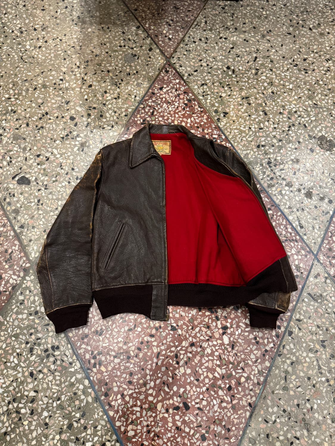 50s Mcgregor 고트스킨 플라이트자켓 (40) 상품이미지4