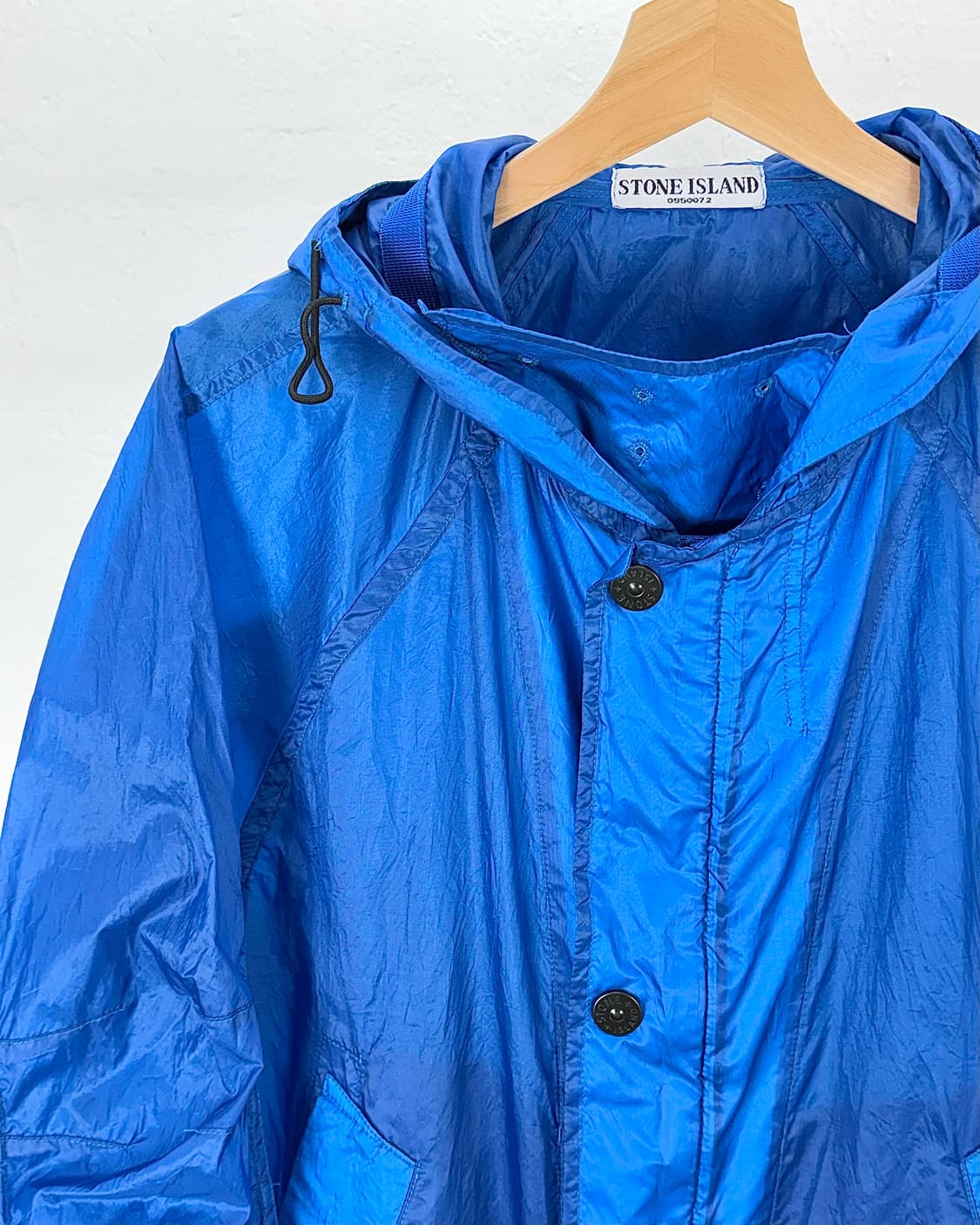 스톤아일랜드 블루 크링클 랩스 나일론 후디 R-Ny 자켓 상품이미지2