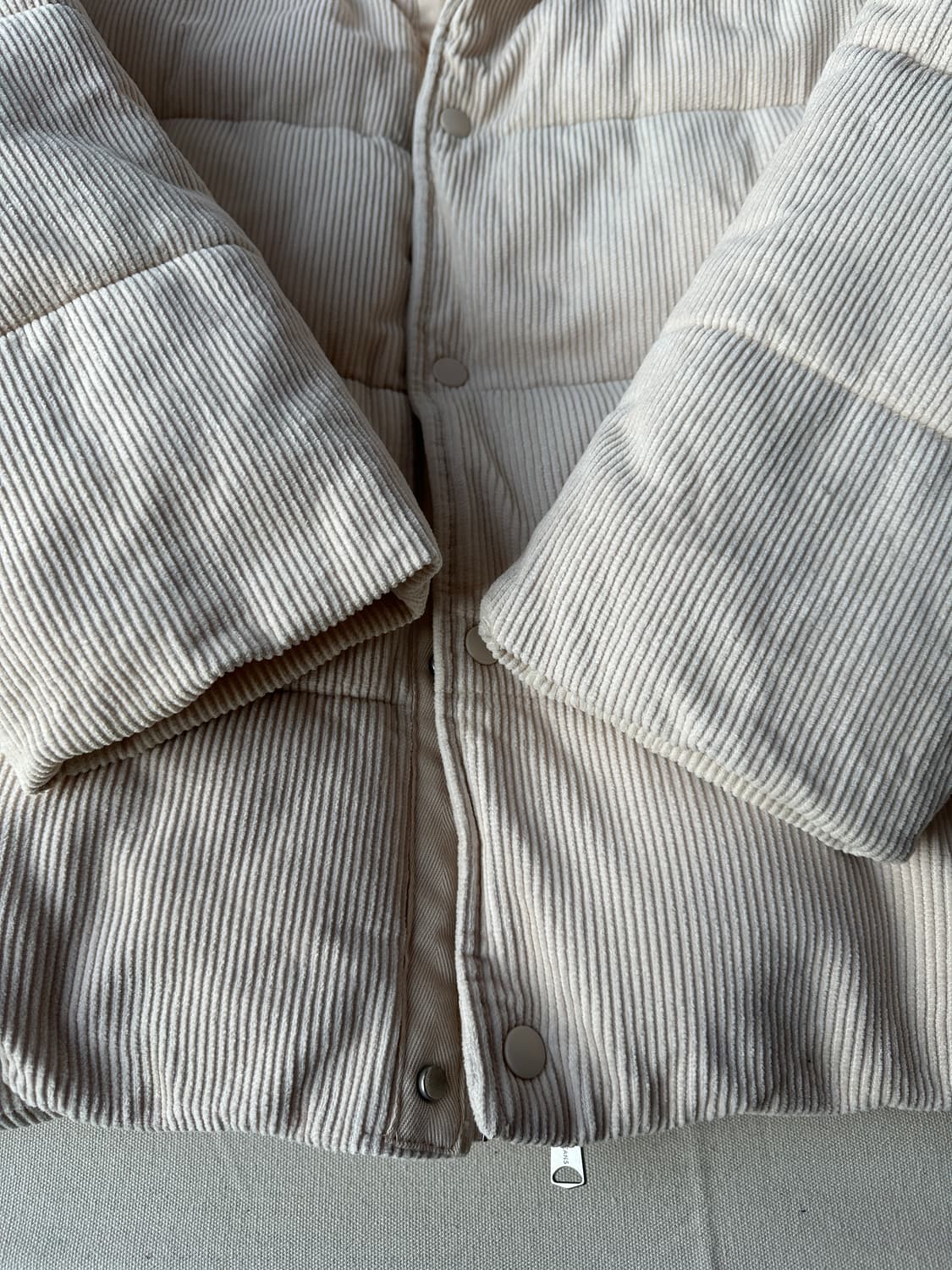 타미진스 코듀로이 패딩 아이보리 M  상품이미지5