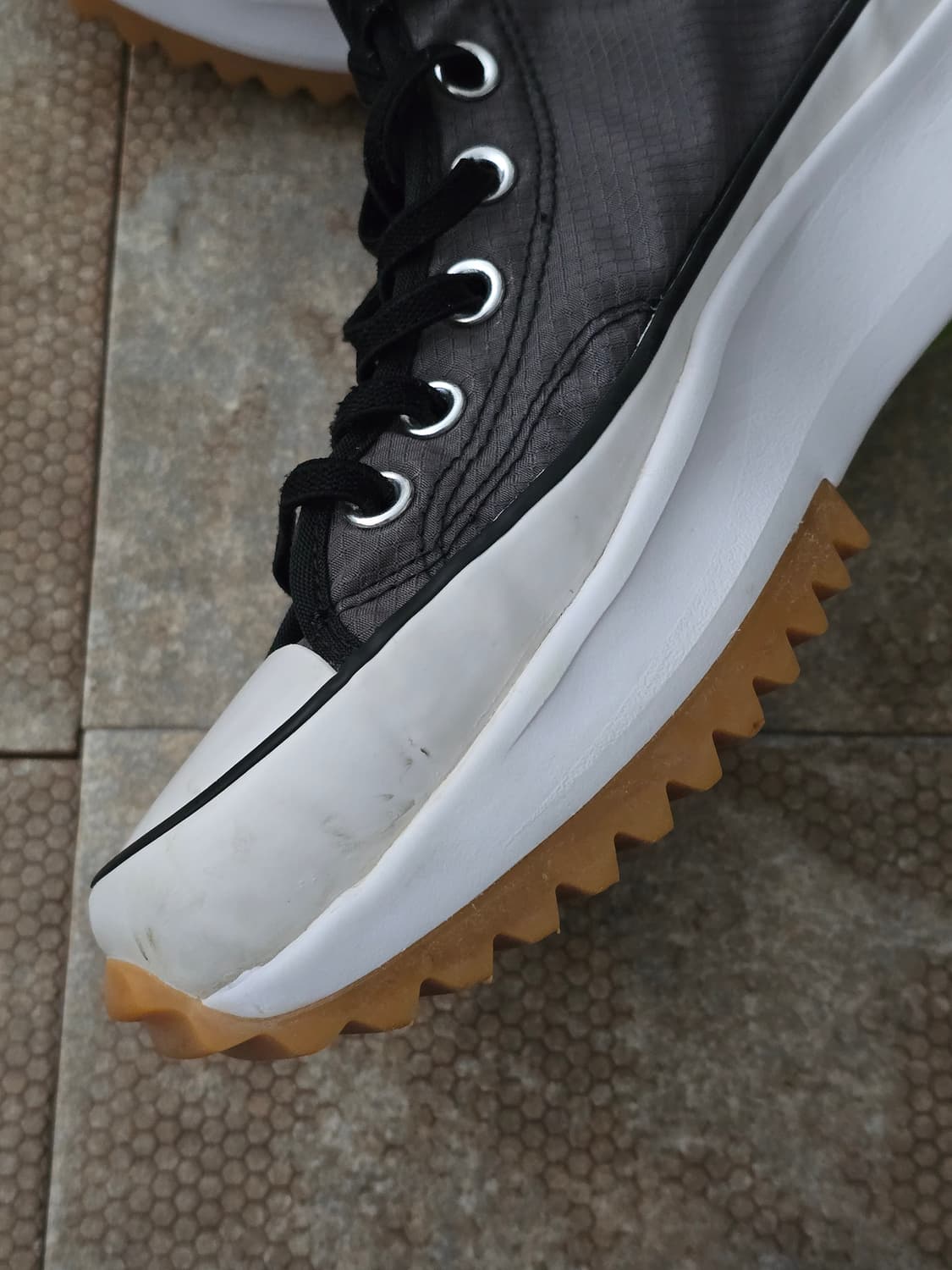 (240)컨버스 런스타 하이크 콘크리트 히트 블랙 하이  상품이미지6