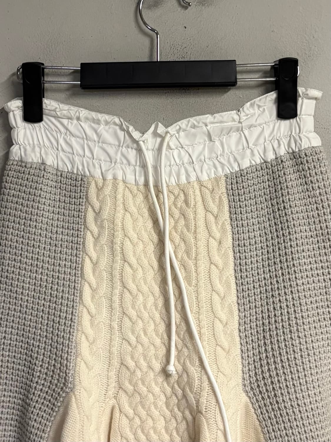 SACAI LUCK knit panel mix skirt  상품이미지2