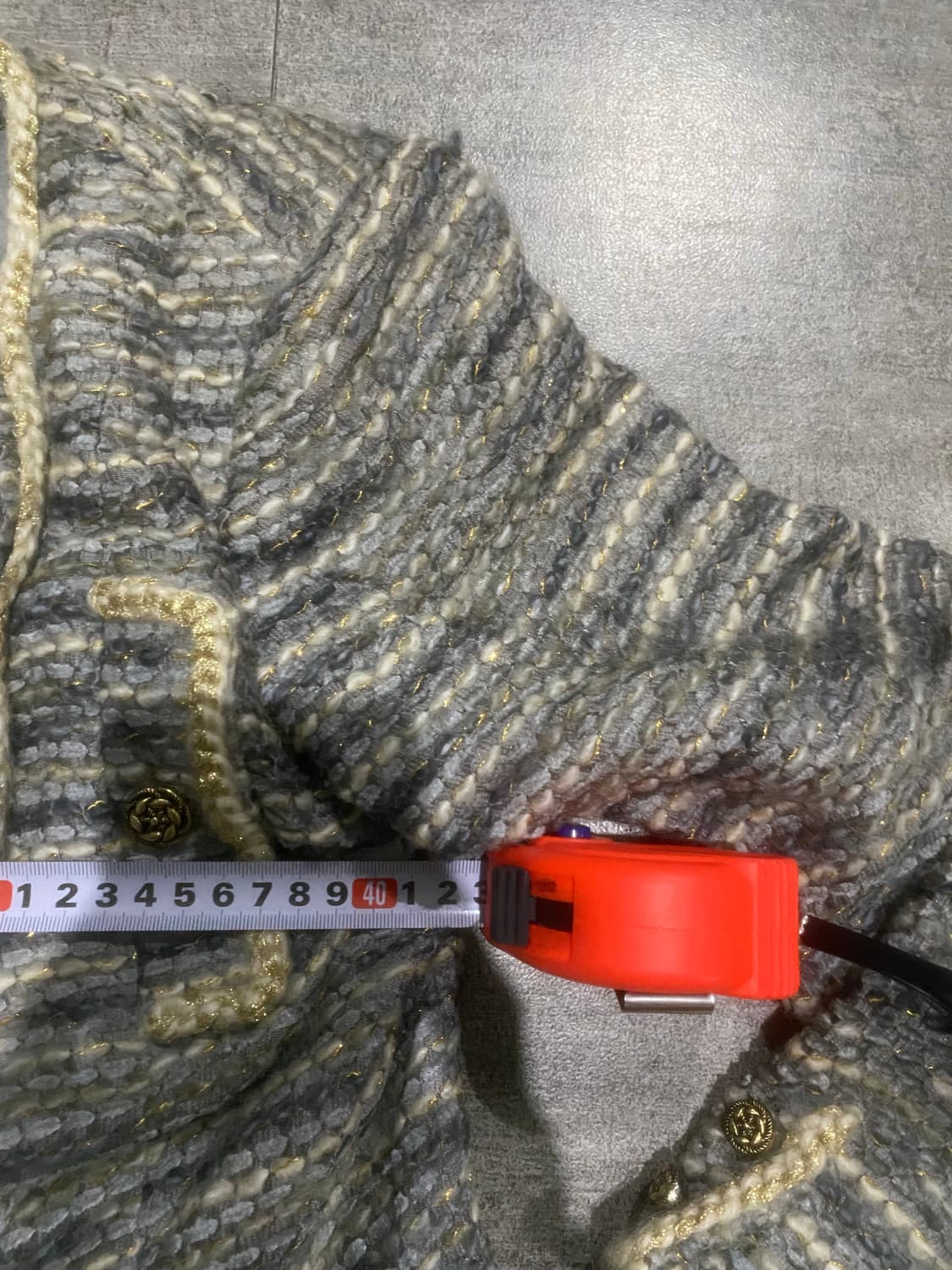 일본빈티지 달천깔페어리 백예린 프린세스 트위드자켓 상품이미지3