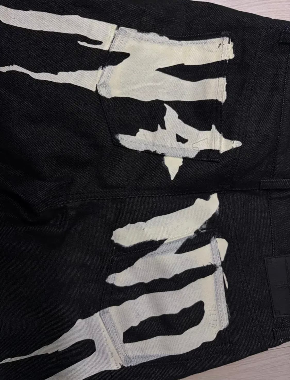 [XL] 낫포너드 N4ND Drip Logo Denim Pants 상품이미지5