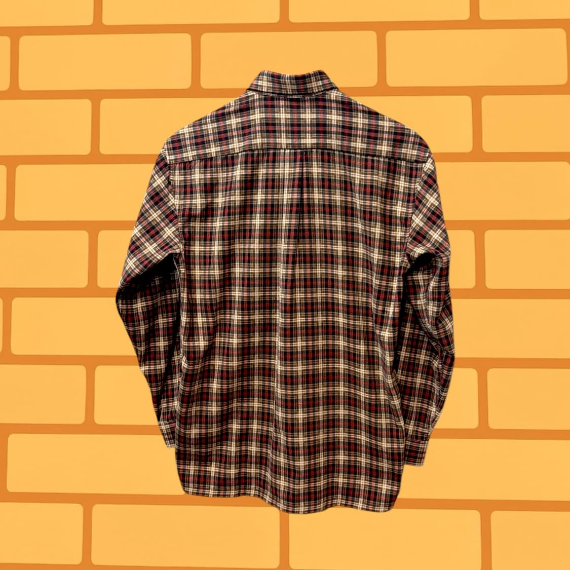 빈티지 코튼 체크 셔츠 (XL) 상품이미지4