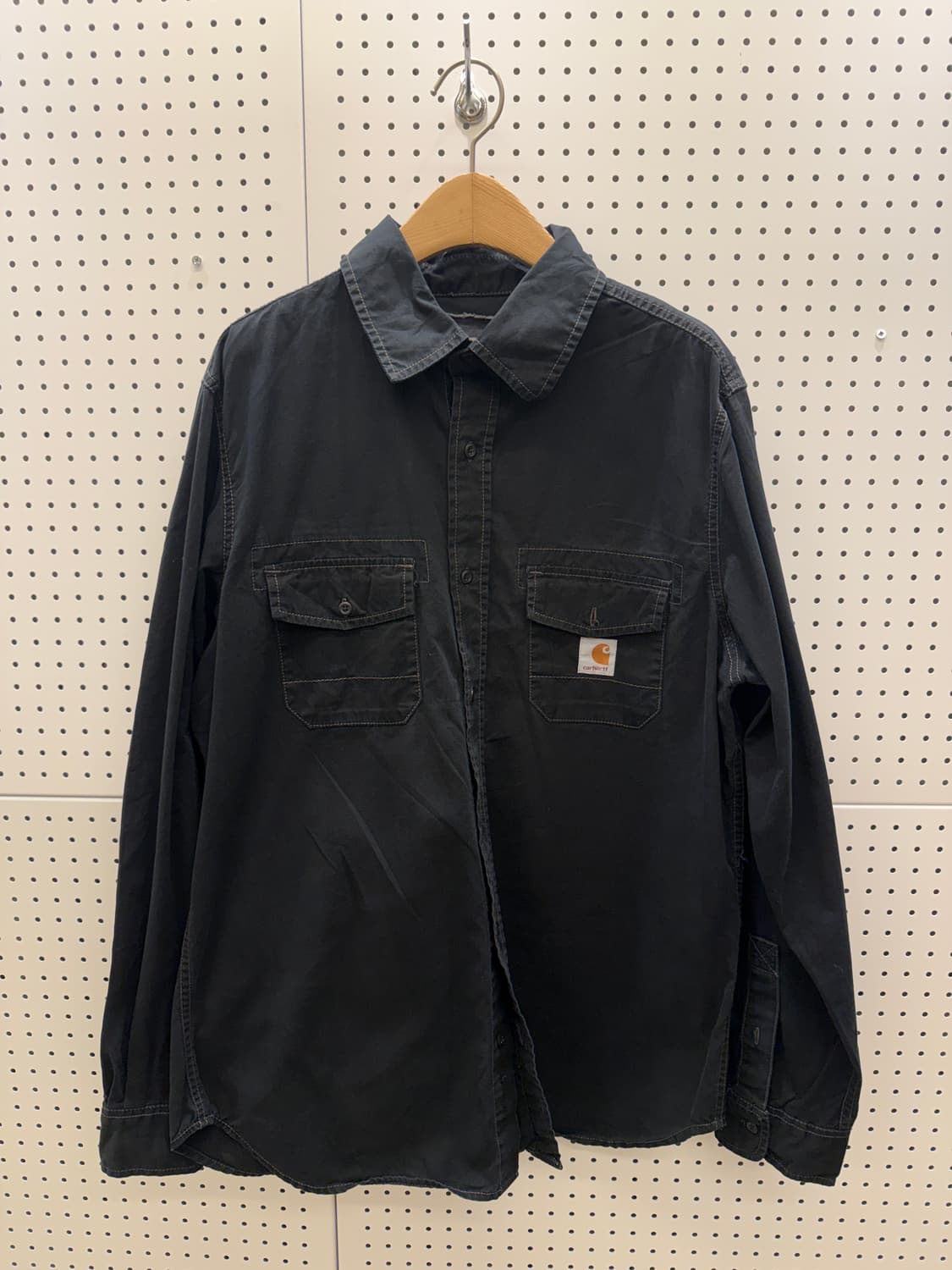 칼하트 아웃스티치 박시핏 워크 셔츠 U31 상품이미지2