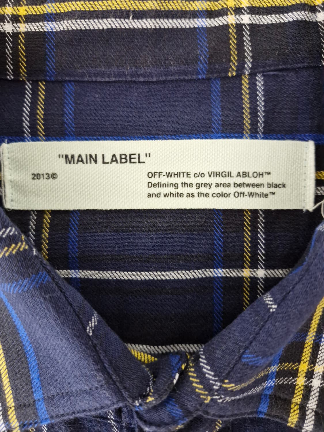오프화이트(Off-White)플란넬 셔츠 블루 상품이미지6