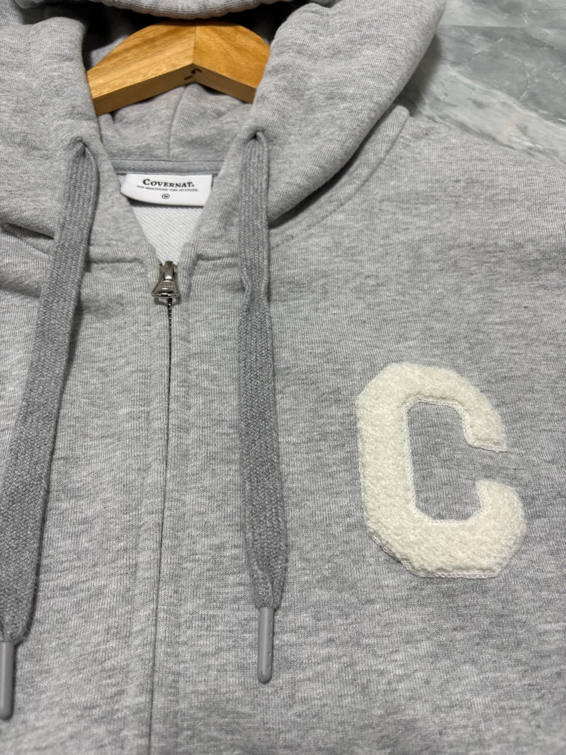 커버낫 C로고 투웨이 지퍼 후드집업 상품이미지2