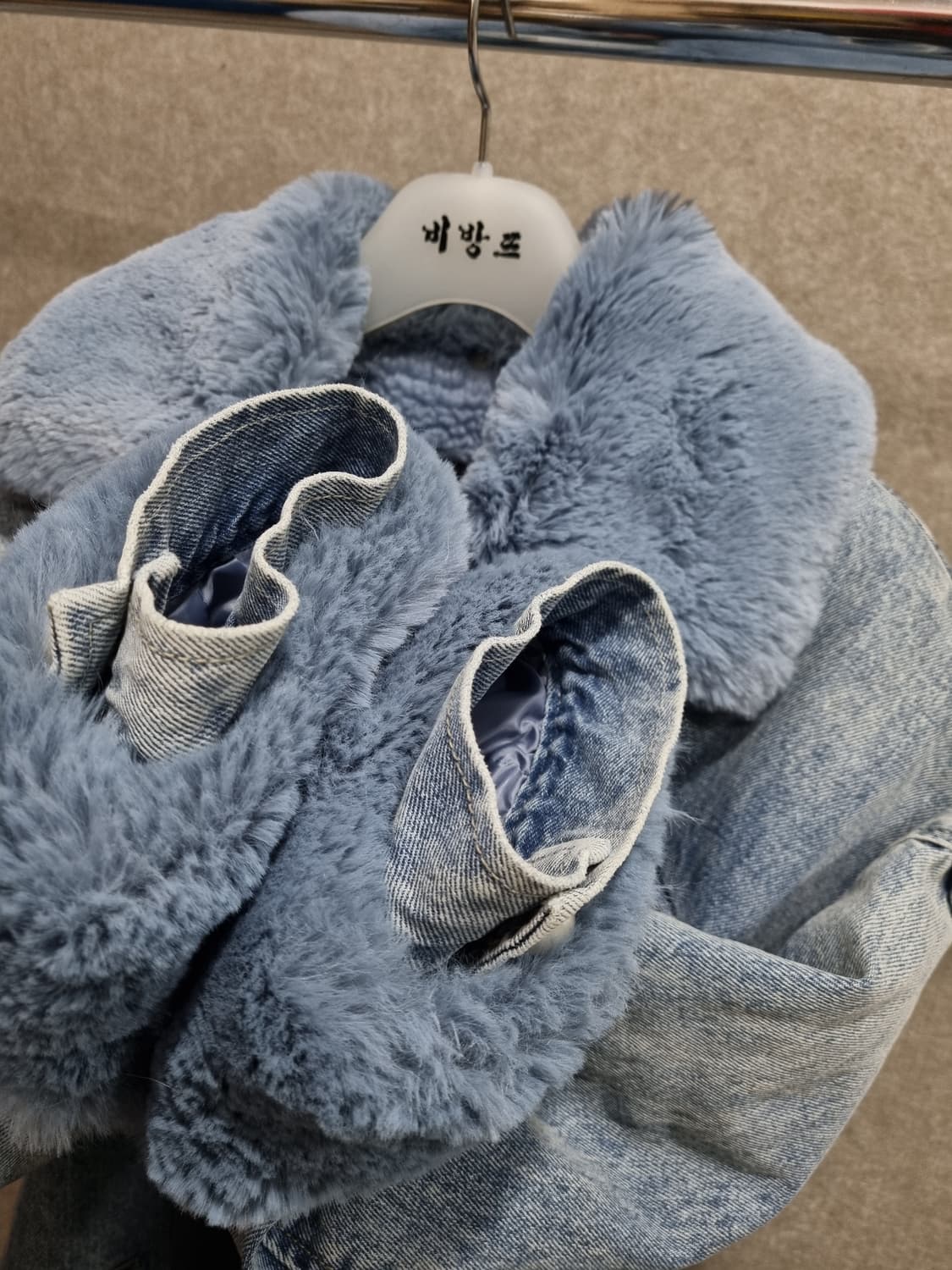 여성 55size 오즈세컨 데님 점퍼 자켓 상품이미지3