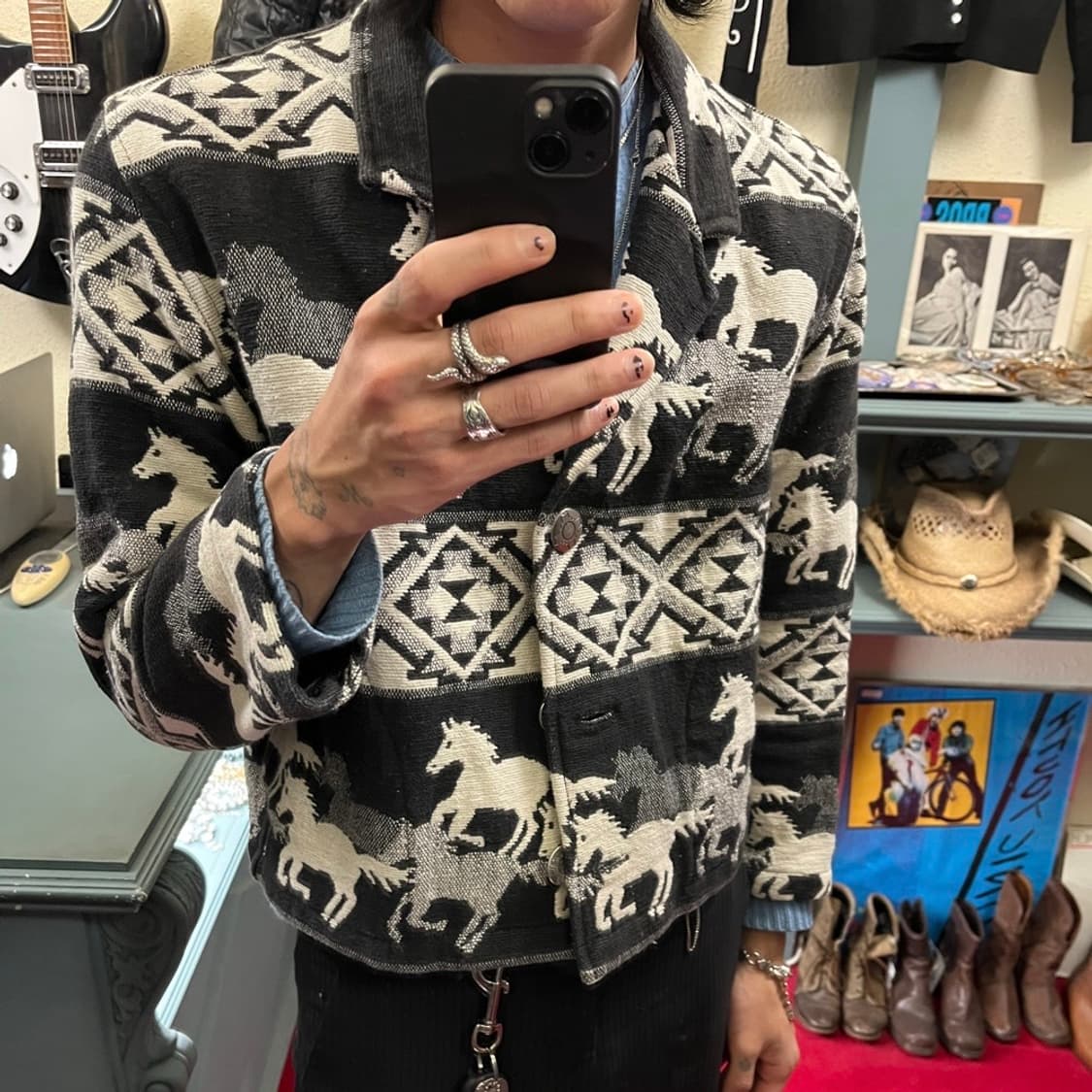 HORSE PATTERN WESTERN JACKET 상품이미지5