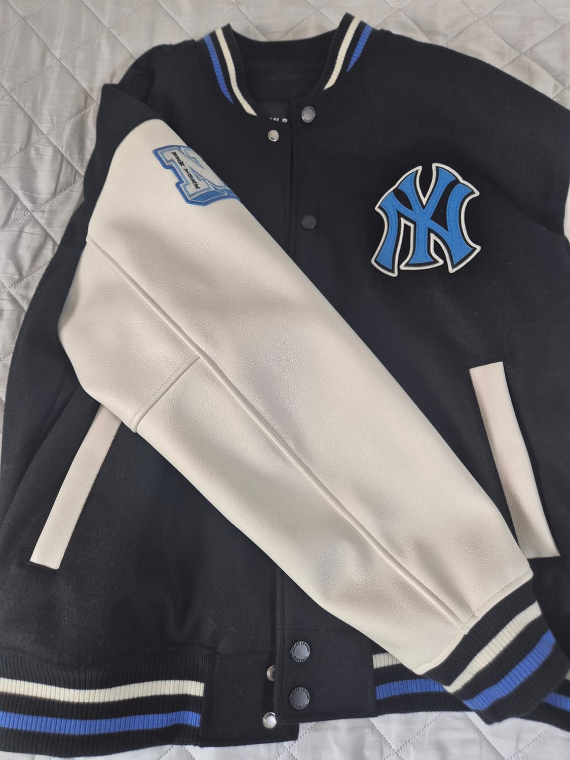 MLB 뉴욕양키스 울 와펜 바시티자켓 상품이미지4