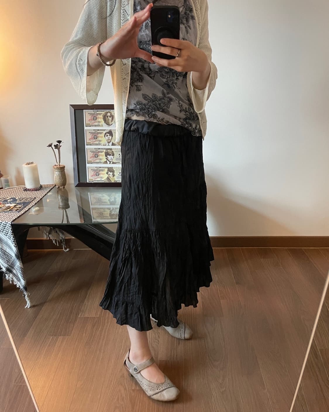 wrinkle skirt 상품이미지4
