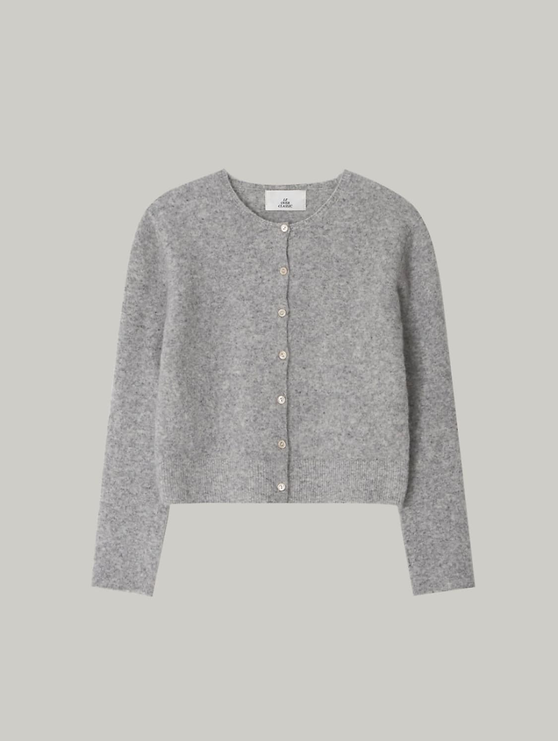 르 오버 클래식 알파카 니트 가디건 상품이미지4