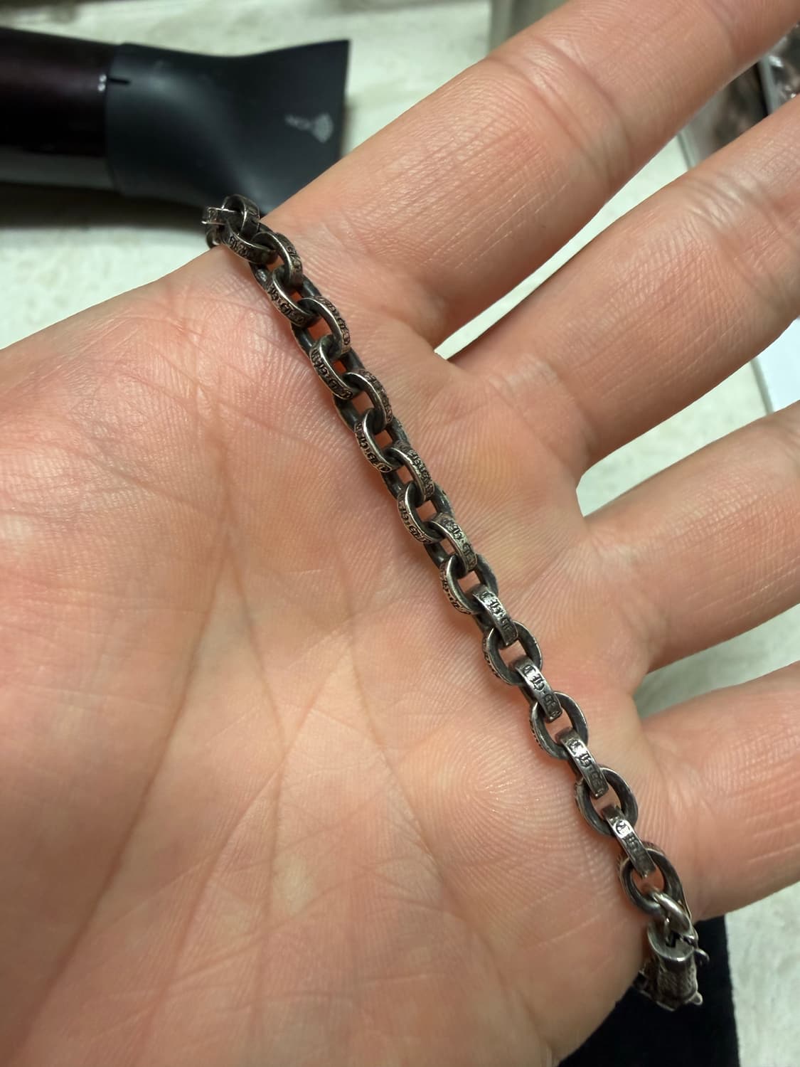 크롬하츠 필리그리 위드 베일 xs + 스몰 페이퍼 체인 24인치 상품이미지10