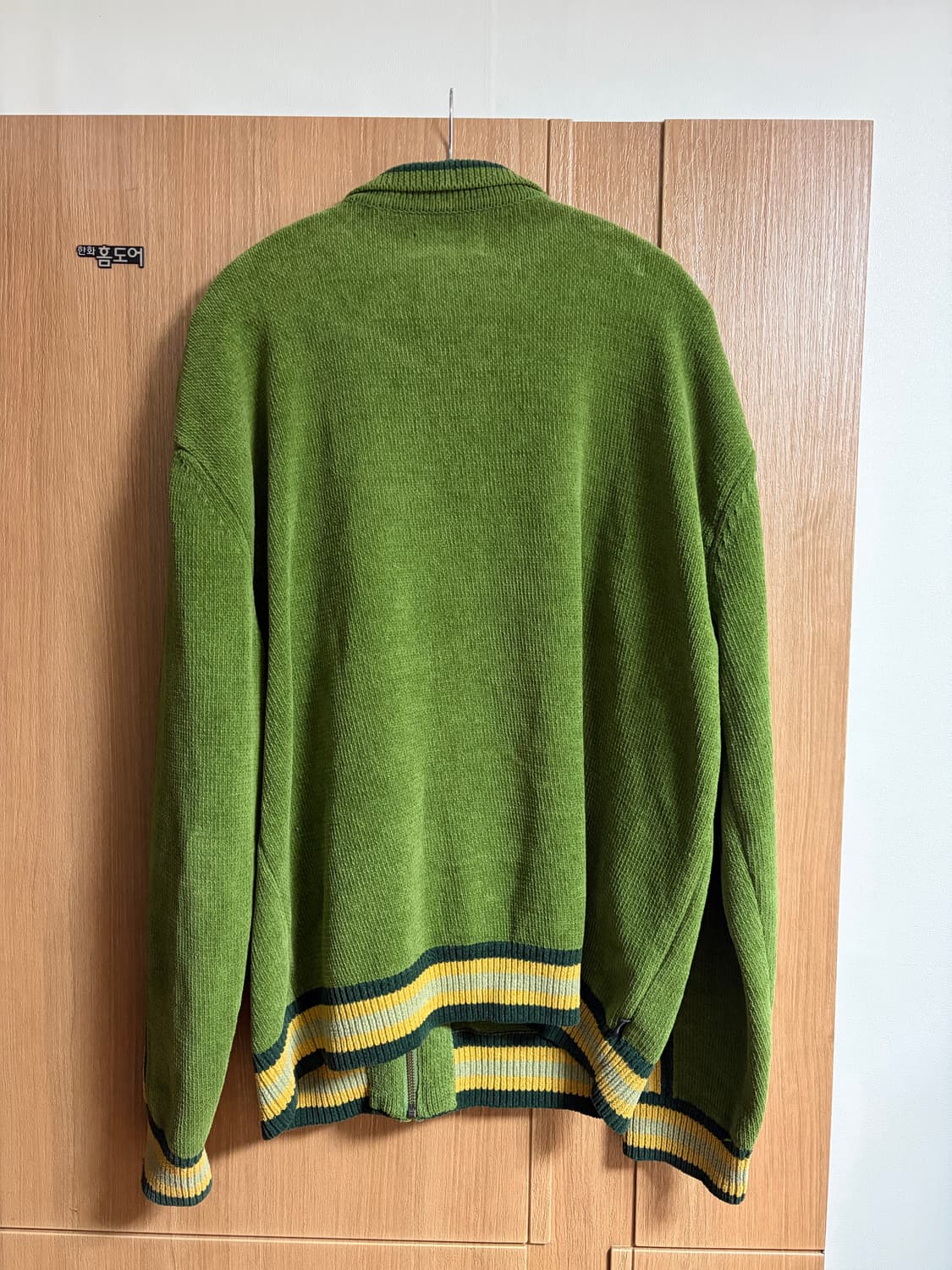 [XL] 디스이즈네버댓 스트라이프 집 가디건 올리브 상품이미지3
