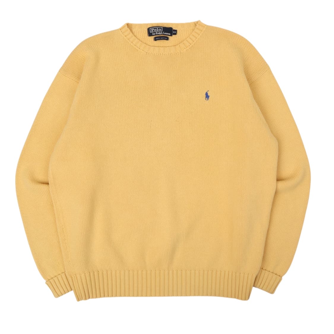 폴로 랄프로렌 옐로우 라운드 니트 상품이미지1
