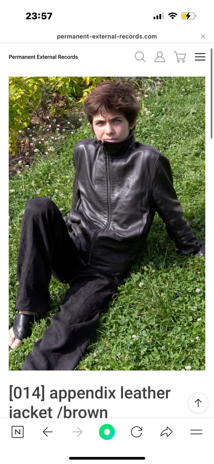 appendix leather jacket /brown 상품이미지1