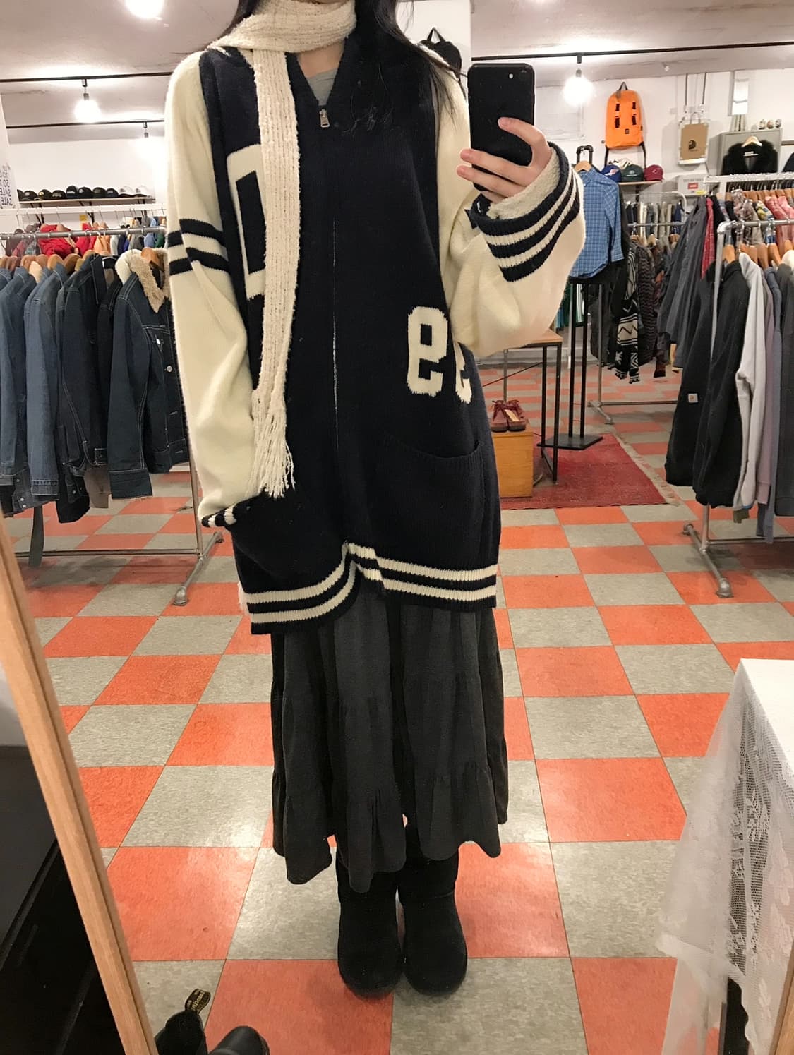 니트집업 상품이미지1