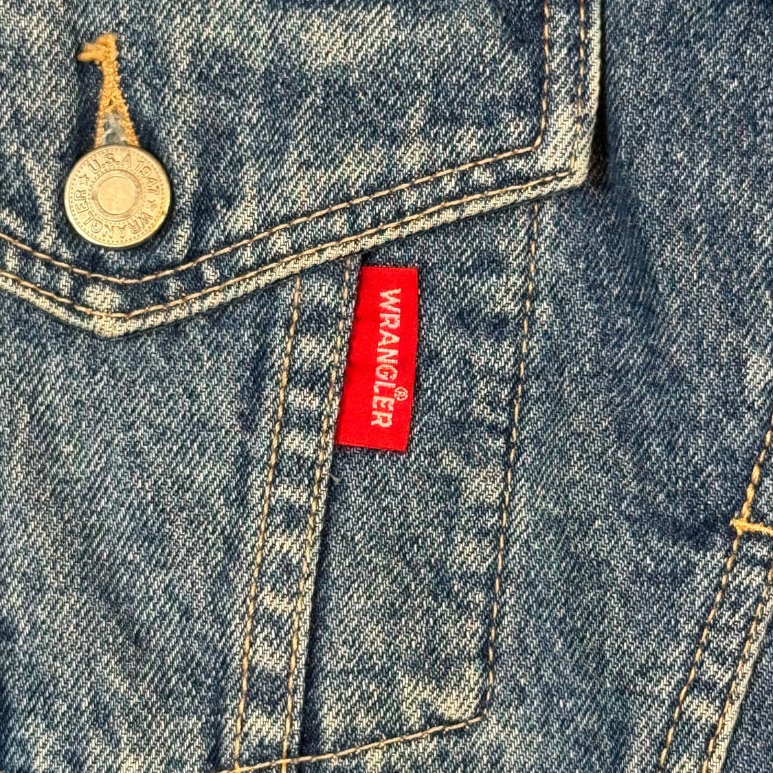 M) WRANGLER 랭글러 빈티지 데님 청 자켓 상품이미지4