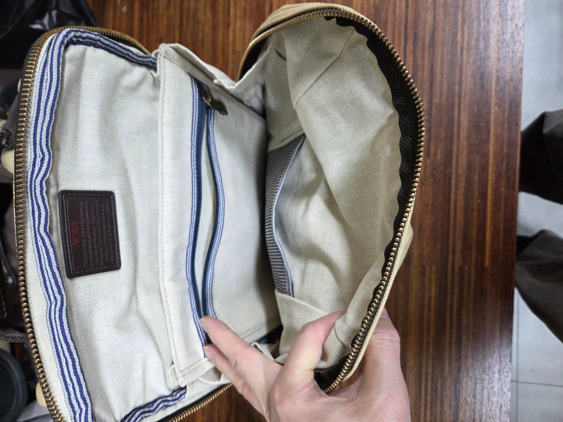 투미 녹스 백팩 베이지 캔버스 상품이미지4