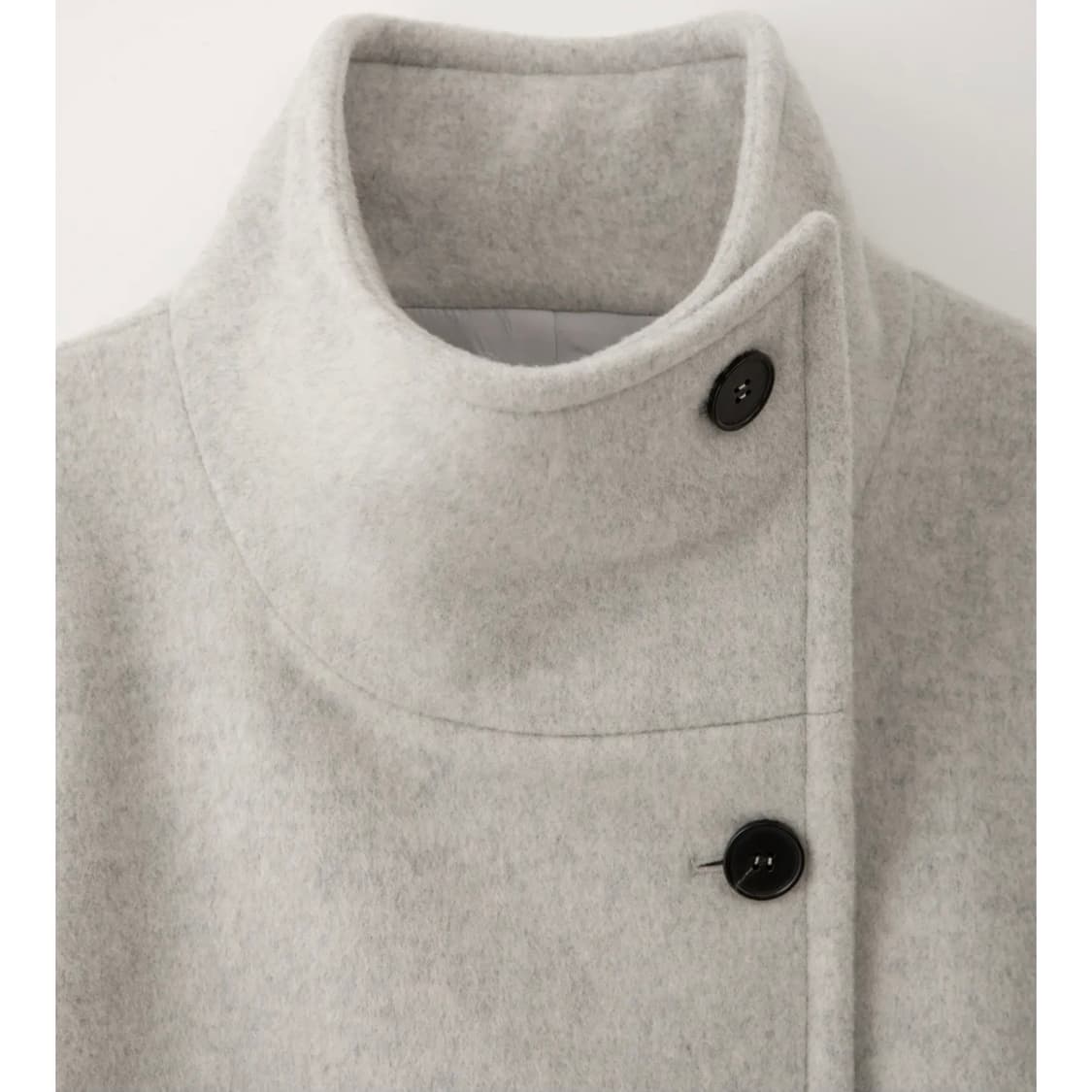 이아 HALF COAT LIGHT GREY S 상품이미지5