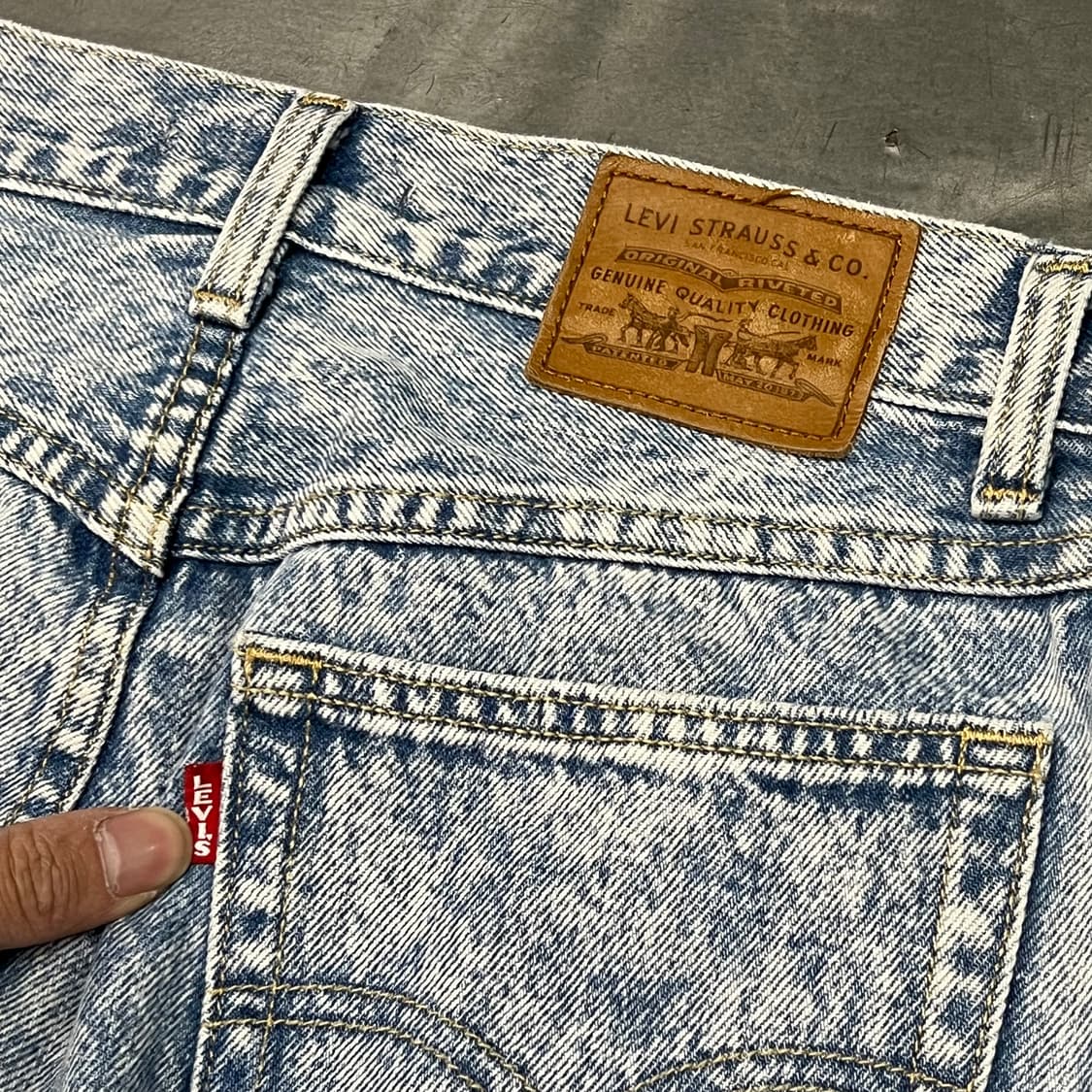  리바이스 프리미엄 버튼 데님 스커트 y15932 상품이미지5