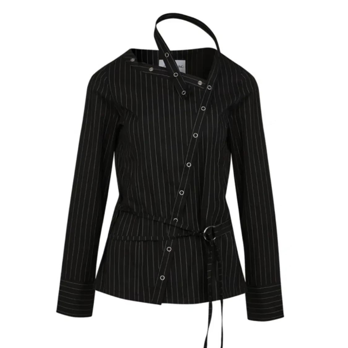 낫노잉 다이애그널 넥 스트랩 셔츠 상품이미지1